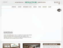 Tablet Screenshot of aparthotelsenator.com